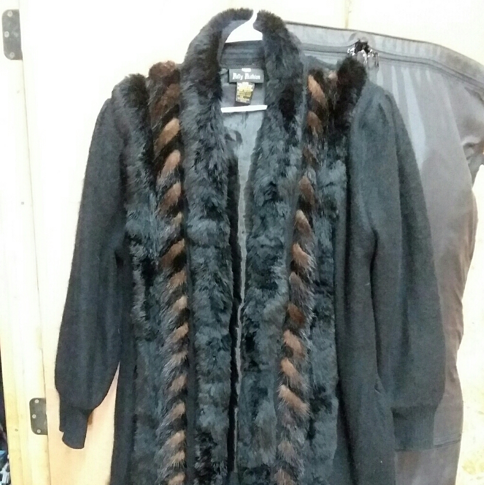 Black Angora Coat